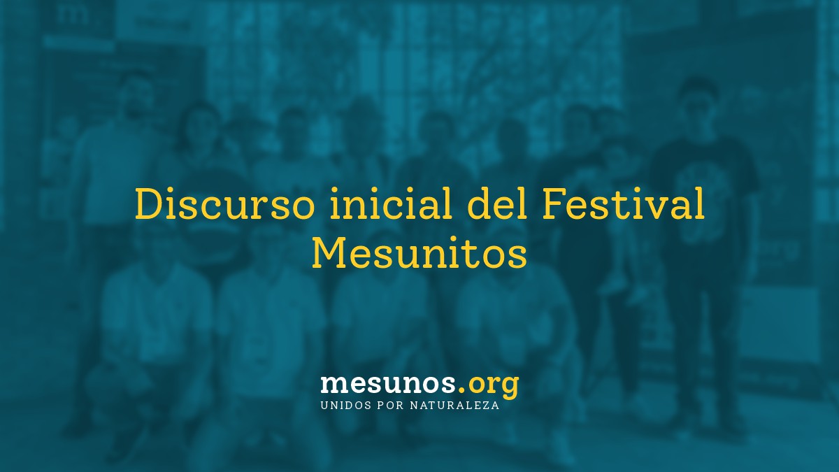 Discurso inicial del festival Mesunitos