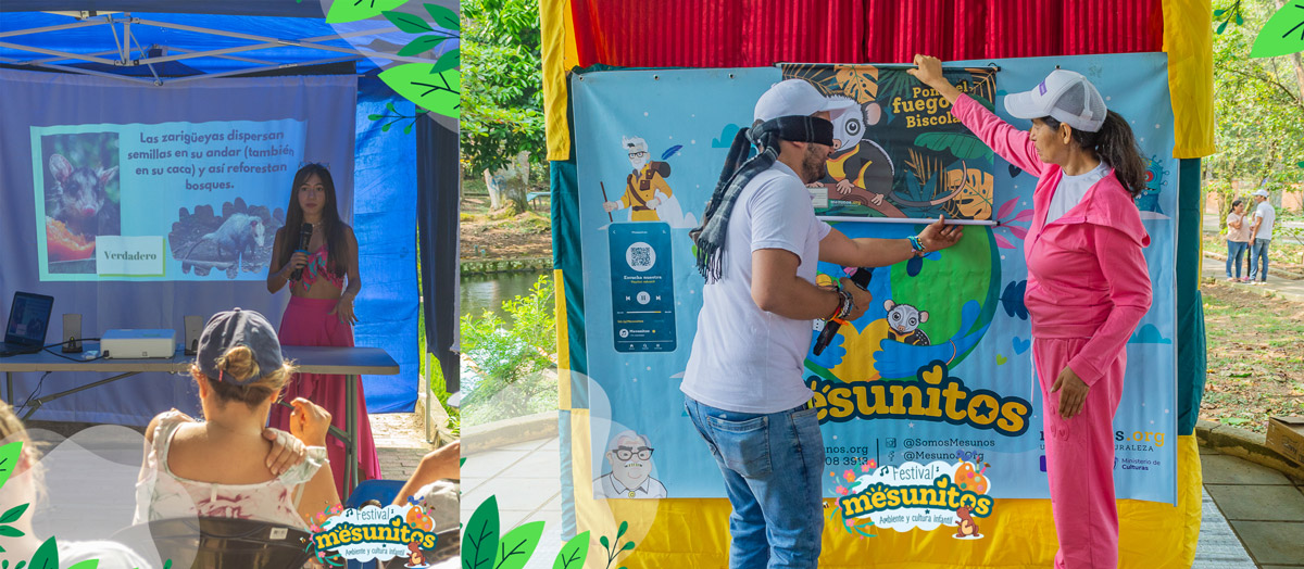 Educación en biodiversidad con niños sobre las Zarigüeyas