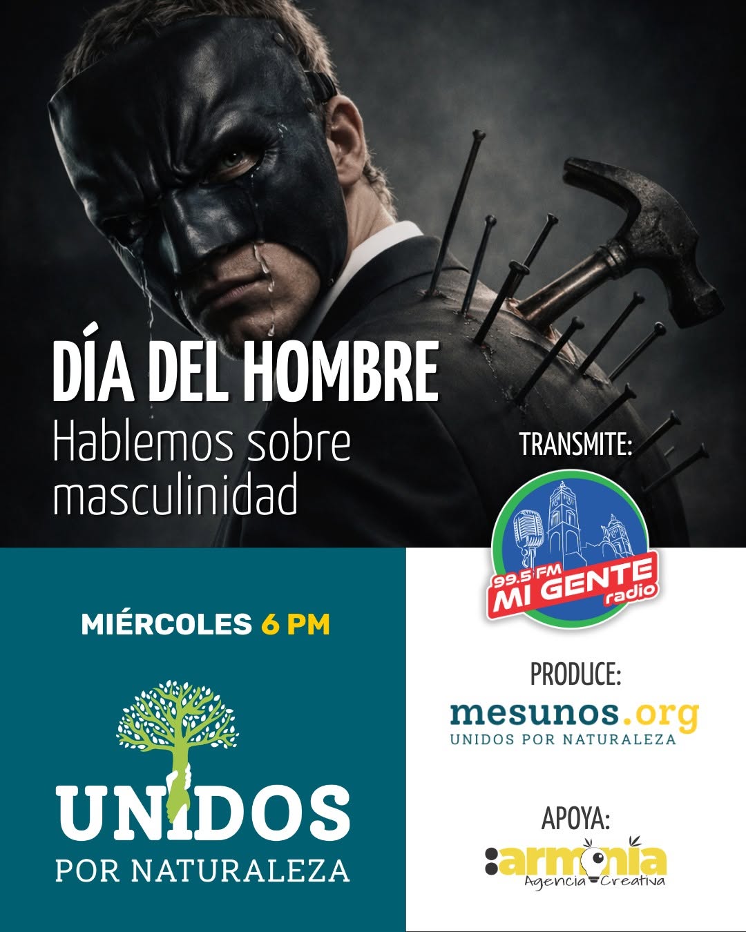 UNIDOS POR NATURALEZA - DIA DEL HOMBRE HABLEMOS DE NUEVAS MASCULINIDADES